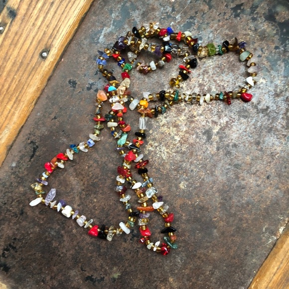 Gemstone natural bead necklace. - Picture 3 of 3